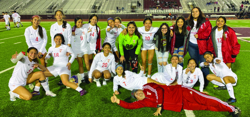 The Terrell Lady Tigers soccer program rallied from a late 1-0 deficit to score a 2-1 come-from-behind win over Ennis. Courtesy photo