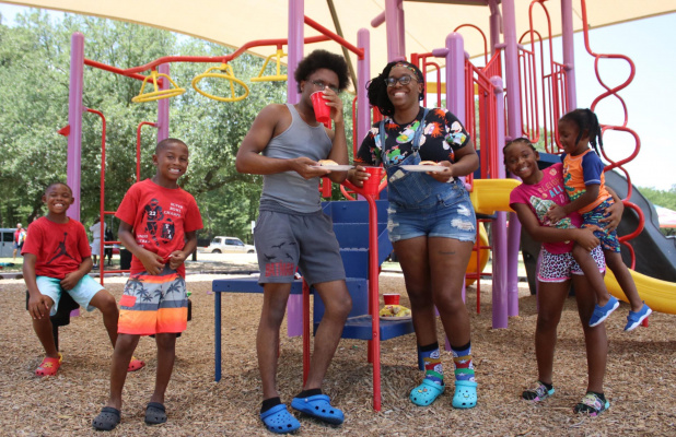 Breezy Hill Park was filled with smiling faces June 20 as hundreds of area residents came out to celebrate Juneteenth. Additional photos on 10A. Photo by David Kapitan