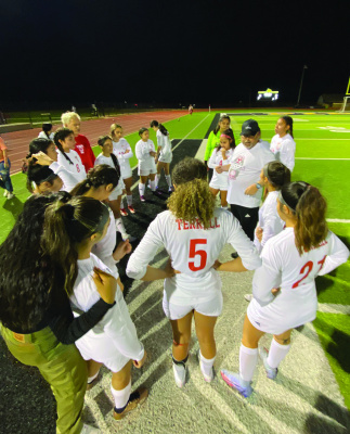 The Terrell Lady Tiger soccer program outdueled Crandall 1-0 Feb. 21 thanks to a goal in the 50th minute from Alexis Banales. Courtesy photo