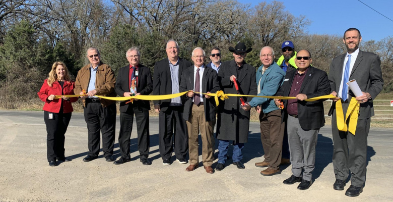 Kaufman County and City of Terrell officials marked the completion of another transportation project in Precinct 3 with a special ribbon cutting ceremony Dec. 21. The projects are part of a 2019 bond effort for local infrastructure improvements passed by Kaufman County residents. Courtesy photo
