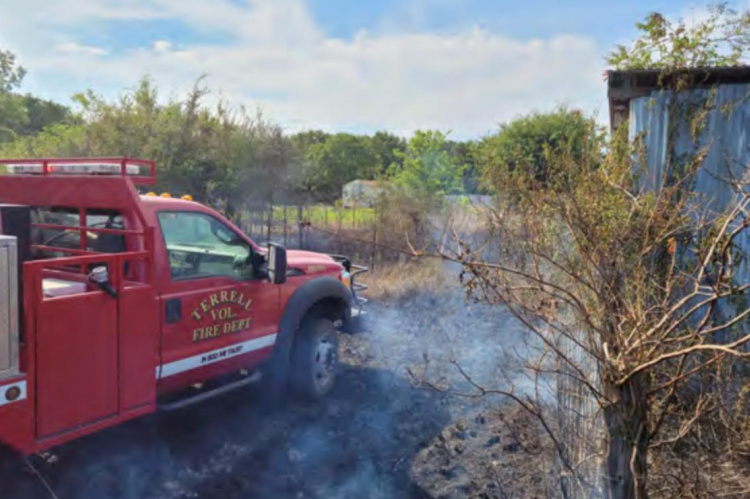 Area fire departments were kept busy despite the implementation of a burn ban June 28, responding to a series of calls that ultimately consumed approximately 16 acres. According to officials, no major injuries were caused as a result of the fires. Photo courtesy of TVFD Facebook page