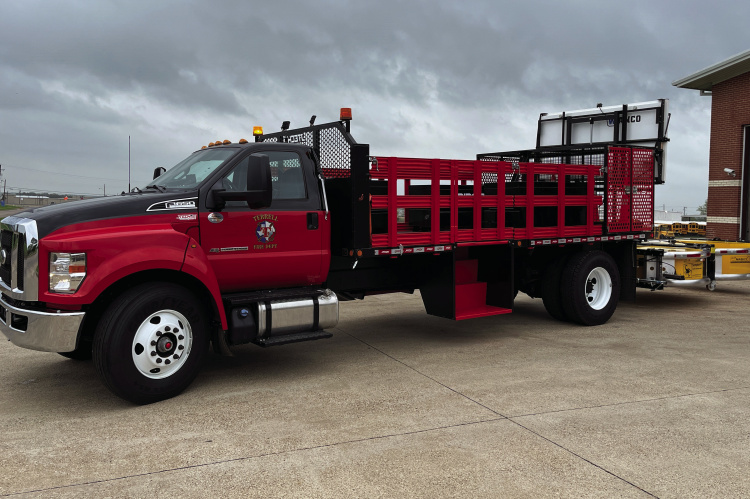 Terrell Fire Department takes delivery of Freeway Blocking Equipment