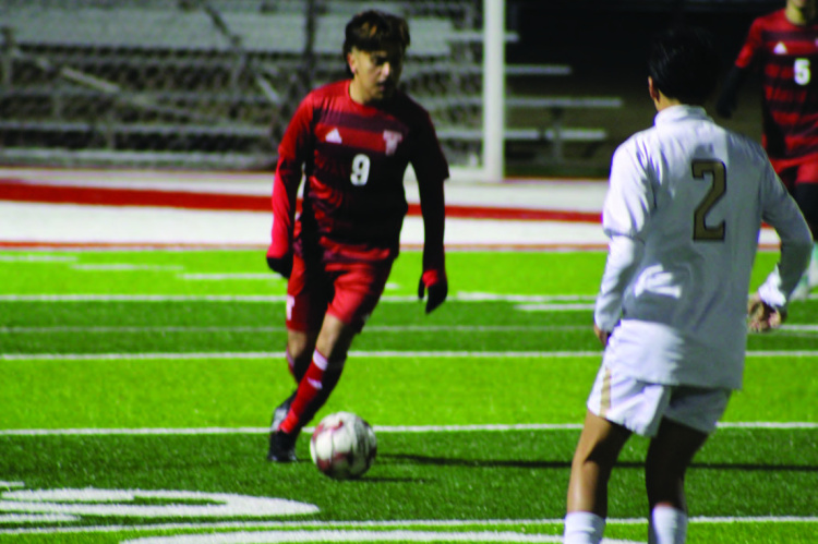 The Terrell Tigers took down the Kaufman Lions in a 3-0 shutout win at Memorial Stadium Jan. 9. Photo by Bodey Cooper