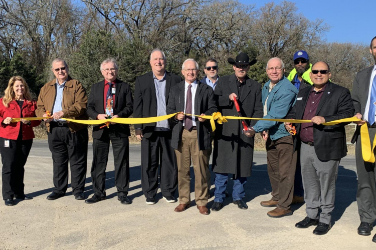 Kaufman County and City of Terrell officials marked the completion of another transportation project in Precinct 3 with a special ribbon cutting ceremony Dec. 21. The projects are part of a 2019 bond effort for local infrastructure improvements passed by Kaufman County residents. Courtesy photo