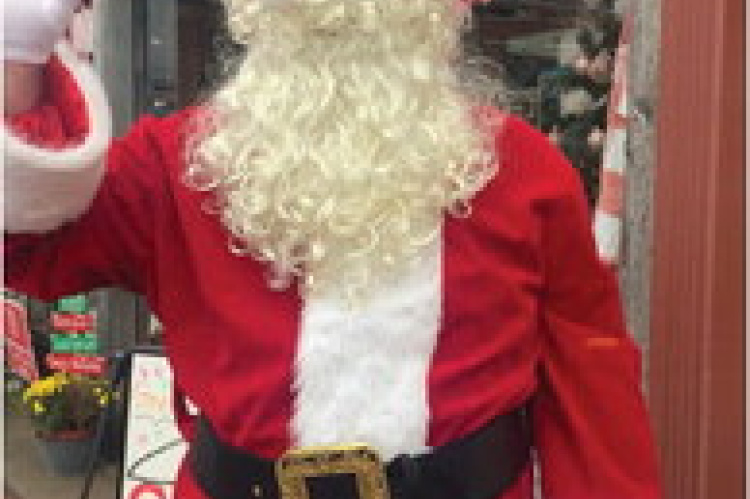 Santa in Historic Downtown Terrell in December