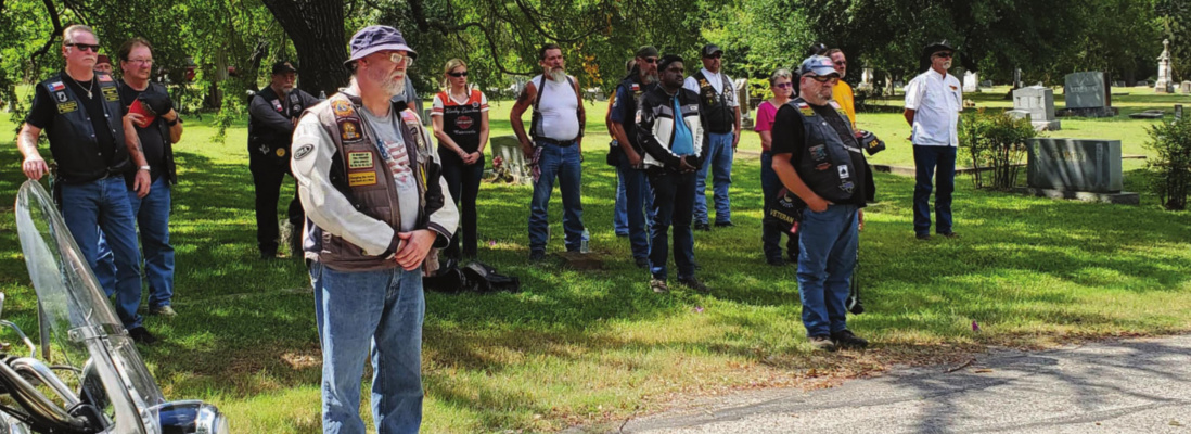 The 12th annual Allied Memorial Remembrance Ride, which included stops in Terrell, recognized the service and sacrifices over veterans that paid the ultimate price for democracy. COURTESY PHOTO