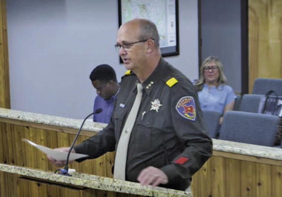Kaufman County Sheriff Bryan Beavers tells the commissioners’ court July 7 that his office answered more than 1,000 calls for service over the Fourth of July weekend, and that with all activities accounted for, the sheriff’s office has seen an activity increase of 170% when compared to July 4, 2021. Courtesy Image/Kaufman County