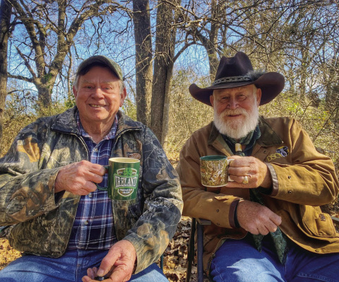 Luke and his good friend Larry Weishuhn, both well into their seventies, continue to enjoy the outdoor lifestyle as very active outdoorsmen but each do so in a slower, safer manner than they did as younger men. Photo by Jeff Rice
