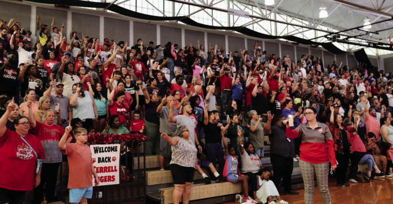 Terrell ISD hosted their annual Meet the Tigers as the fall sports athletes and students returned for the 2025-26 school year at Terrell High School on Wednesday, Aug. 13. Additional photos on 6B. Photo courtesy of Terrell ISD