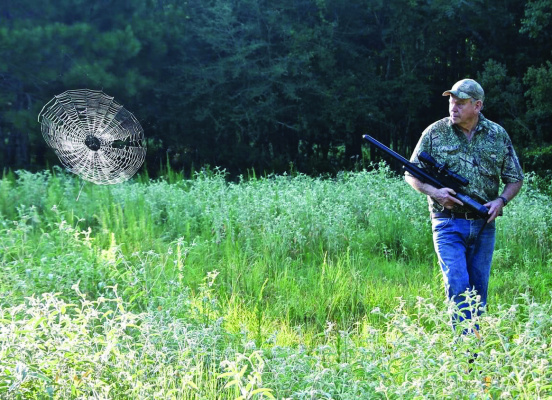 There is a whole lot more than deer to see on a deer hunt. Here, Luke Clayton pauses to admire a giant spider web, adorned by sparkling dew drops in the morning sun. Courtesy photo