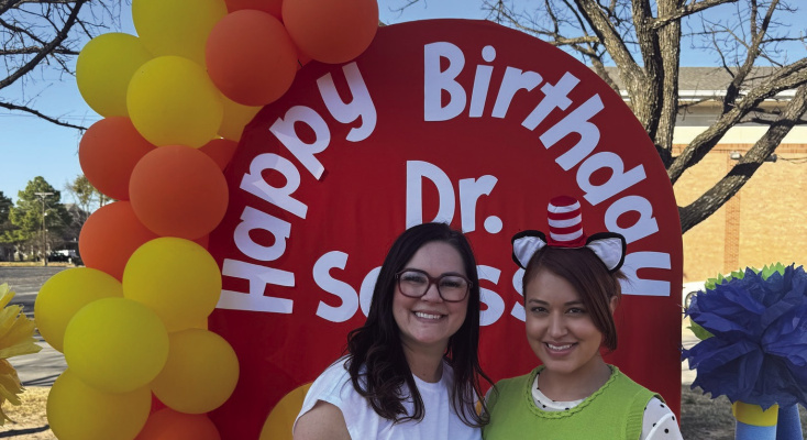 The Riter C. Hulsey Public Library got a jump start on Dr. Seuss’s Birthday (March 2) on Friday, Feb. 27 with a celebration including popcorn, cotton candy, a play and a books giveaway for kids who completed multiple challenges. The Hulsey Friends of the Library and the Terrell Kiwanis Club sponsored the event and provided volunteers. Read Across America Day is a day promoting reading and literacy held annually on Dr. Suess’ birthday.  Photo courtesy of City of Terrell