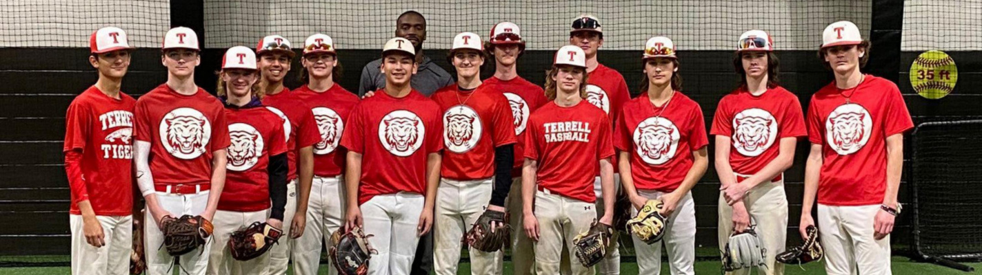 PRO TIPS Former Royse City standout and current Texas Ranger Taylor Hearn visited with members of the Terrell baseball program Feb. 17. Hearn made his MLB debut in 2019. During the 2021 season, Hearn appeared 42 games for the Rangers, going 6-6 overall with a 4.66 ERA. Courtesy photos