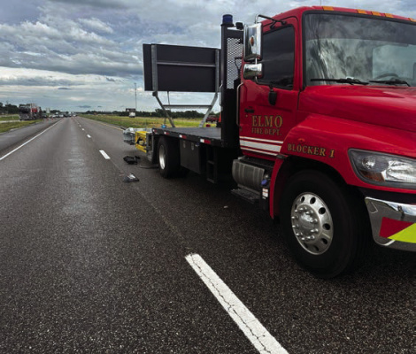 ELMO FD BLOCKER TRUCK STRUCK ON I-20