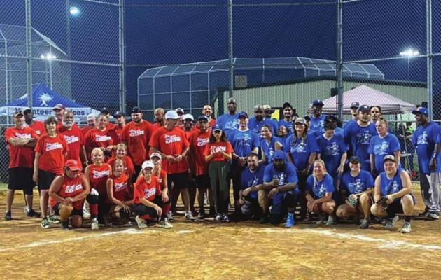 The Terrell State Hospital Bat Intentions outdueled the City of Terrell City Slickers 24-21 in a tightly contested charity game at Ben Gill Park July 29. COURTESY PHOTO