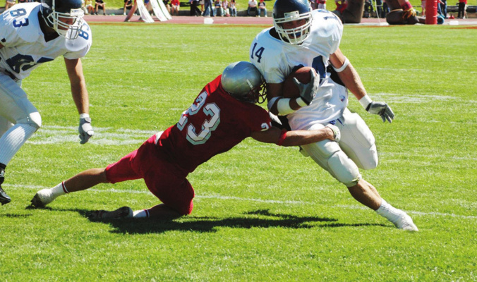 The average high school football player experiences 592 head impacts in one season, says the CDC. COURTESY PHOTO