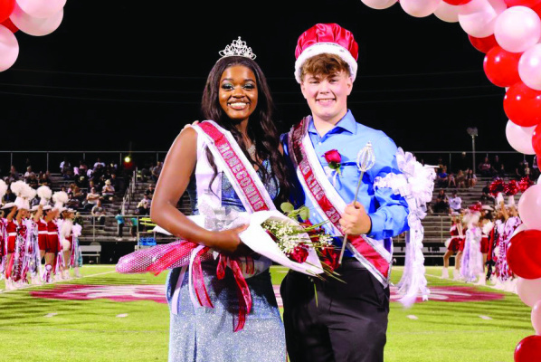 Audacious Lewis and Dakota Rucker were crowned as the 2022 Homecoming Queen and King prior to Friday night’s game between the Terrell Tigers and Crandall Pirates. Other Queen nominees included Merary Armendariz, Esmeralda Nunez, Madison Bolluyt and Evelyn Ramirez. King nominees included Colton Brunke, Ryan Martinez, Alusine Fofanah and Braylon Gardner. Additional photos on 11A. Photo courtesy of Terrell ISD