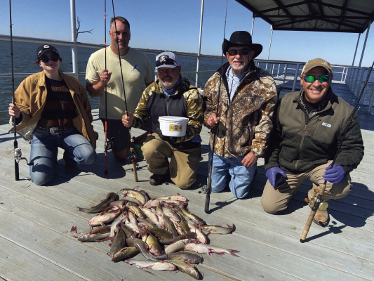 Luke and some great friends enjoyed some great fishing off the pier at Wind Point Park at Lake Tawakoni last week and a lakeside fish fry afterwards. Photo by Luke Clayton
