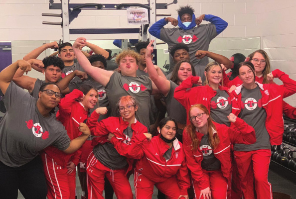 The Terrell powerlifting program continued its spring season with an appearance at the Eustace Invitational Meet Jan. 27. Courtesy photo