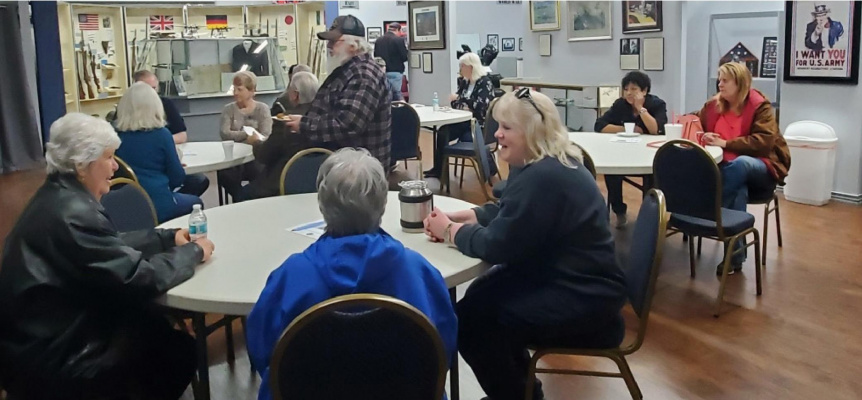 The first Second Saturday Breakfast for Veterans drew more than 20 veterans to the No. 1 British Flying Training School Museum in Terrell Feb. 12. The next breakfast will take place March 12 from 9-10:30 a.m. Courtesy photo