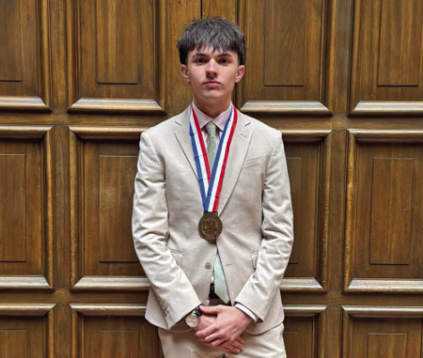 Terrell High School student Emerson Guthrie took home the bronze medal at the UIL State Poetry competition. Photo courtesy of Terrell ISD