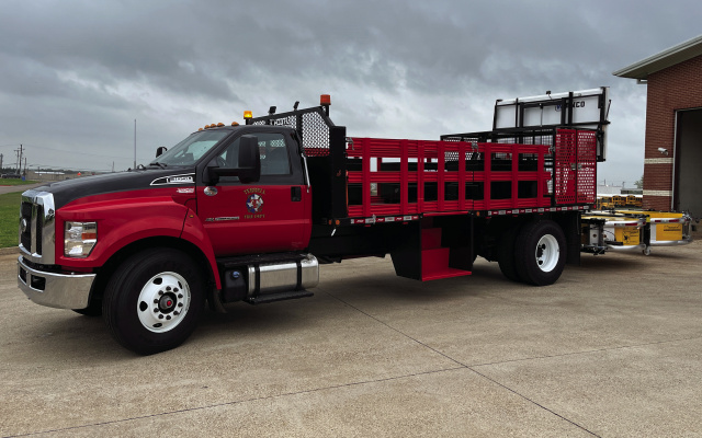 Terrell Fire Department takes delivery of Freeway Blocking Equipment