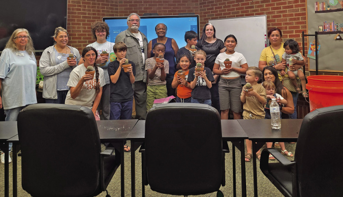Master Gardener Robert Castro hosted a cactus class at Riter C. Hulsey Public Library in Terrell on Friday, June 26. See more photos on page 8A. Photo courtesy of Robert Castro