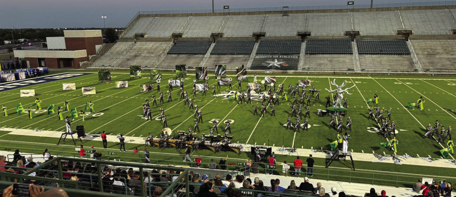 Terrell High School band received straight 1’s and ra superior rating at the Region 3 UIL Marching contest. They advanced to the Area C Marching Contest which will be held October 26. Photo courtesy of Terrell ISD Fine Arts Facebook page