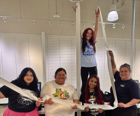 Rue 21 makes a lasting donation of over $2,500 in clothes to families in need to Kaufman County Community United after closing their doors for the final time May 30. Photos courtesy of Diana Roman