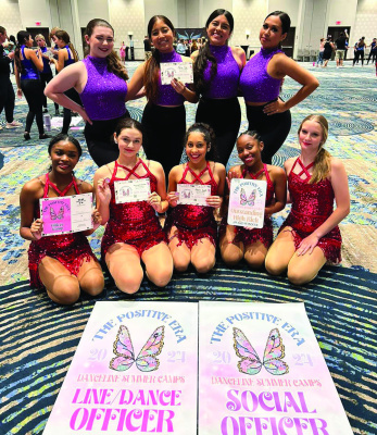 Terrell Tigerette Officers worked extremely hard last week at Danceline’s Officer Camp. They learned four new dances, attended leadership seminars and planned out the entire year for the Tigerettes. At camp, they received the Faith Award for the constant faith they put in each other to persevere and second place overall kick score. Makenzie Knowles, Mylayah Verdoorn and Allyson Facio were selected for the Danceline Elite Team. Photo courtesy of Terrell ISD Fine Arts Facebook page