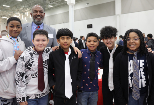 Boys to Men breakfast at TISD