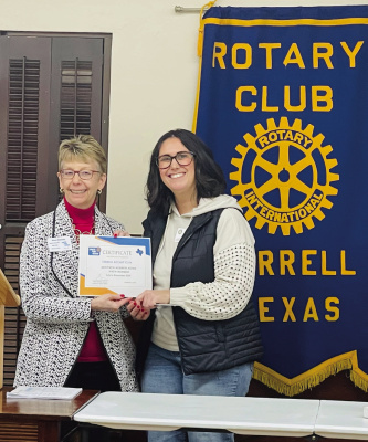 Photo courtesy of Rotary Club of Terrell