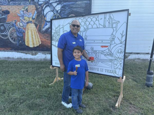 The City of Terrell hosted its 3rd Annual Terrell Mural Walk and Car Show on Saturday, Oct. 5 in Historic Downtown. There were multiple new sidewalk murals, including a superhero cape at N. Adelaide and Moore Avenue. There was an art show on S. Adelaide and Moore Ave., as well as a paint-by-number mural at S. Rockwall and Moore Ave. and a car show downtown. Photo courtesy of City of Terrell Facebook page