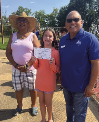 Riter C. Hulsey Public Library hosted their annual end of summer pool party to celebrate their summer reading program participants July 20 at the City of Terrell Municipal pool. Photo courtesy of Hulsey Public Library