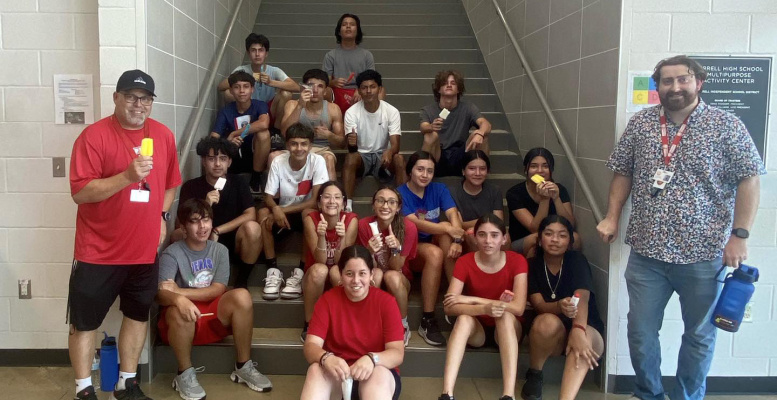 Over 400 popsicles were served to football