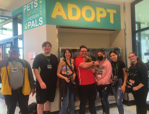 Terrell High School students were able to get hands-on experience creating video production and photography projects through a collaboration with Kaufman County. Courtesy photo
