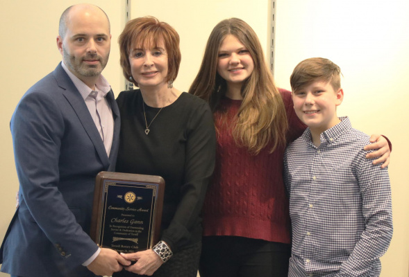 Charles Gann was recognized with the Community Service Award for his service and dedication to the city of Terrell during the annual Industrial Recognition Luncheon held March 10. Gann, who passed away in December 2021, was represented at the luncheon by his family. Photo by David Kapitan