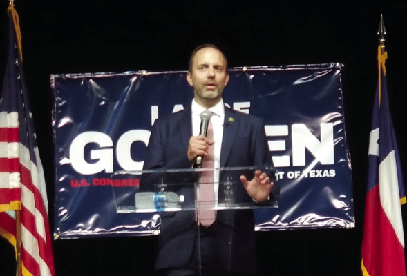 Congressman Lance Gooden hosted a Terrell Town Hall as part of his speaking series at the Jamie Foxx Performing Arts Center Friday, June 7. Gooden discussed the State of the Nation and the border situation in Texas among many other topics, as well as taking attendees’questions. Photo courtesy of Kaufman County Republican Party Facebook page