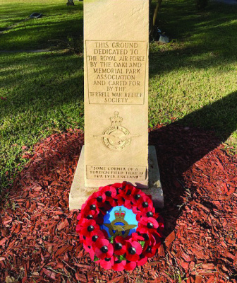 Remembrance Day ceremony to honor RAF Cadets