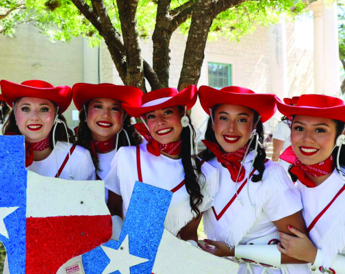The Trinity Valley Community College Cardettes travelled to Dallas to perform at the opening day parade for the State Fair of Texas on Friday, Sept. 27 under the direction of Director Emma Cox. Photo courtesy of Emma Cox