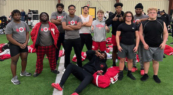Terrell's powerlifting team competed against some of the top programs from across the state at the Jackrabbit Invitational Meet. Courtesy photo