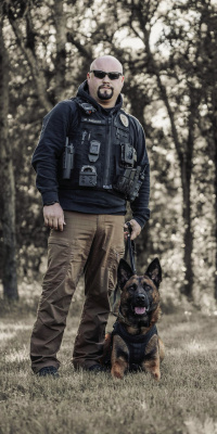Max and his handler Officer Anders Courtesy photo
