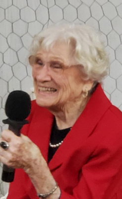 Mesquite resident Grace Brown, one of the original Rosie the Riverters, was a surprise visitor at the No. 1 British Flying Training School Museum’s Women’s History Month Program. Courtesy photo