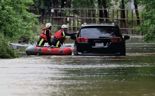 College Mound FD heads water rescue call