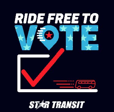 Ride Free to Vote with STAR Transit