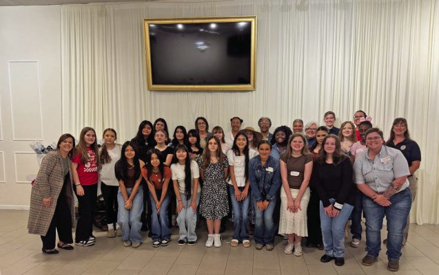 The first G.A.L.S. (Girls Achieving and Leading in Society) conference was a great success. The half-day event, spearheaded by Deputy Mayor Pro-Tem Donna Renee Anderson, gave middle school girls an opportunity to hear from professional women working in non-traditional roles. The keynote speaker was Sculptor Shelley Kolman-Smith and the event included City employee panelists and mentors. Photo courtesy of City of Terrell