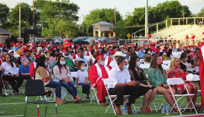 A seen from last year’s Terrell High School graduation at Memorial Stadium. TRIBUNE FILE PHOTO