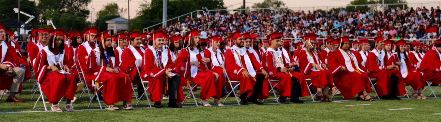 The Terrell High School Class of 2022 closed one chapter and opened another by participating in commencement exercises under the watchful eyes of family, friends and Terrell ISD officials May 27 at Memorial Stadium. Additional photos on 11A. Courtesy photos
