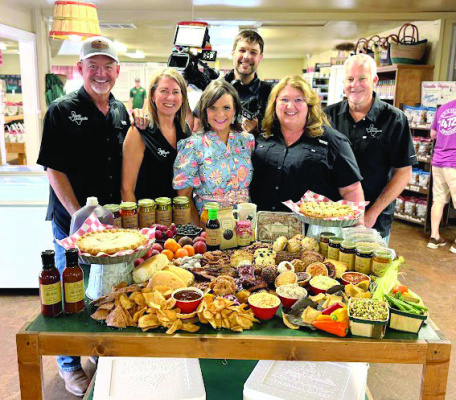 The Good Morning Texas crew from WFAA in Dallas made a visit to Ham Orchards in Terrell for a behind-the-scenes look at all the things the business has to offer. Photo courtesy of Ham Orchards Facebook page