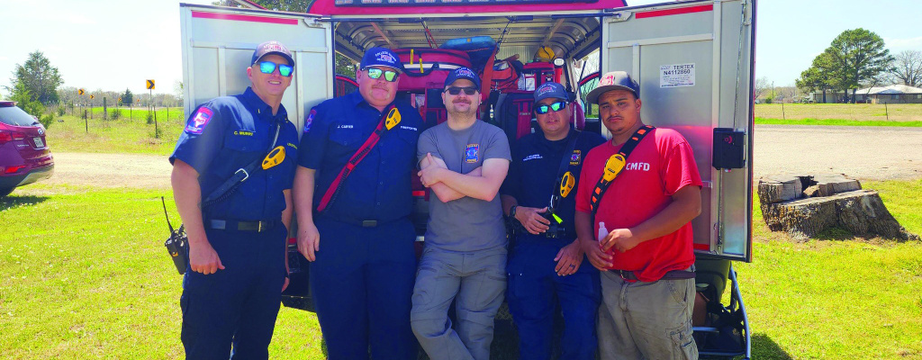College Mound FD meets, mingles with community