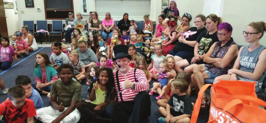 Kaufman County’s Summer Reading Program, called “Tails and Tales” this year, stimulates children’s interest in reading with many novel and interesting presentations. COURTESY PHOTO